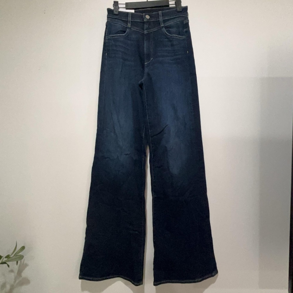 Joes Jeans Flawless Come Over Wide Leg Jeans‎ Womens 26 Blue High Rise Stretch